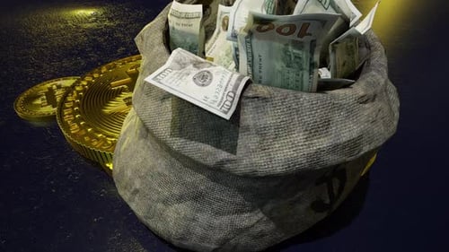 Underground Riches Tasche voller Bargeld