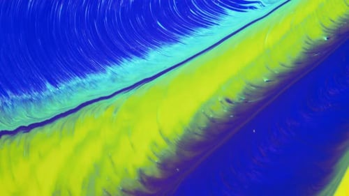 Bright Blue and Yellow Abstract Streaks