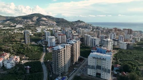 the Process of Building Houses on the Mediterranean Sea