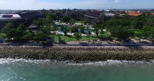 Aerial Bali Hotel Ocean View