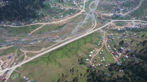 Highway in the mountain village