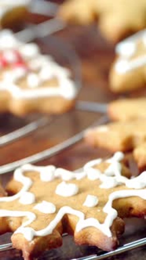 Vertical View Of Homemade Cookies
