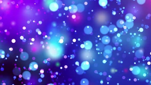 Blurred glowing bokeh lights.