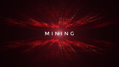 Texts and Animated Background - Mining