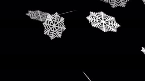 Falling Snowflakes Christmas Winter Overlay Animation