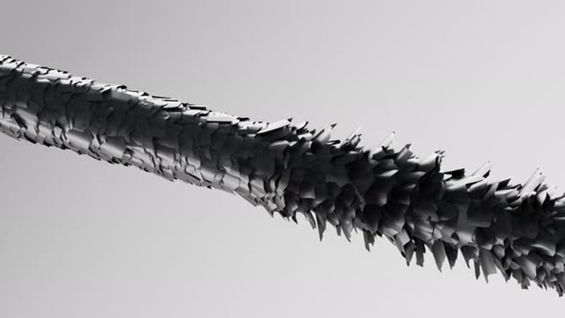 Animación renderizada en 3D de una gota de aceite o suero sobre la piel ...