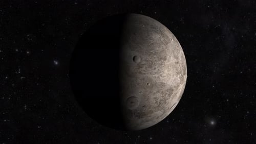 3D Planet Rotation and Surface Light Reveal