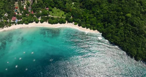Beach and Coastline of Samal Island Davao Philippines
