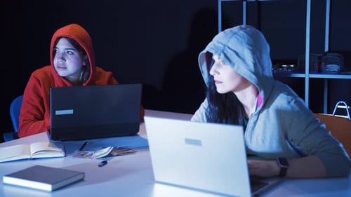 The hacker is caught red-handed.