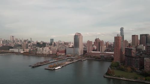 Manhattan Skyline with WTC New York City World Trade Center Manhattan From Hudson River American
