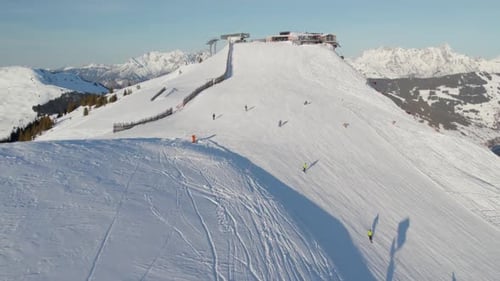 Summit Lodge Views Cruising Wide Ski Runs and Alpine Mountain Scenery