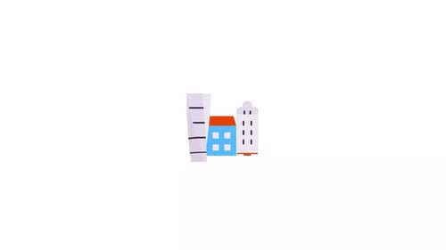 Animación de iconos de la ciudad de Malmo