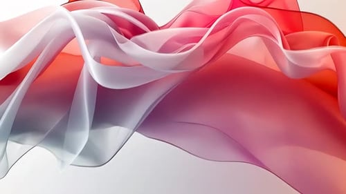 Abstract flowing fabric in vibrant colors
