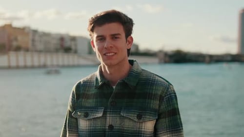 Handsome Man in Seville, Spain