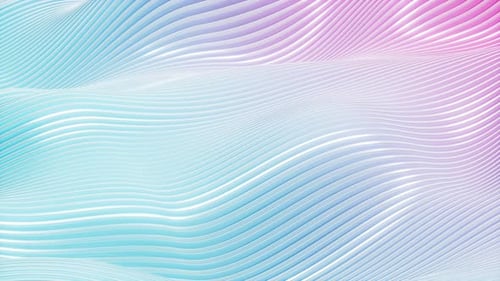 Abstrakter Kurvenhintergrund mit Farbverlauf, 3D-Rendering.