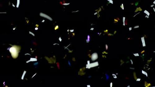 Realistic Falling Confetti Element for Festive Celebrations