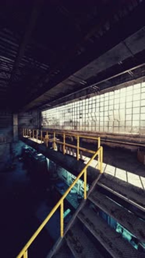 Sunlight in an Abandoned Auto Repair Shop