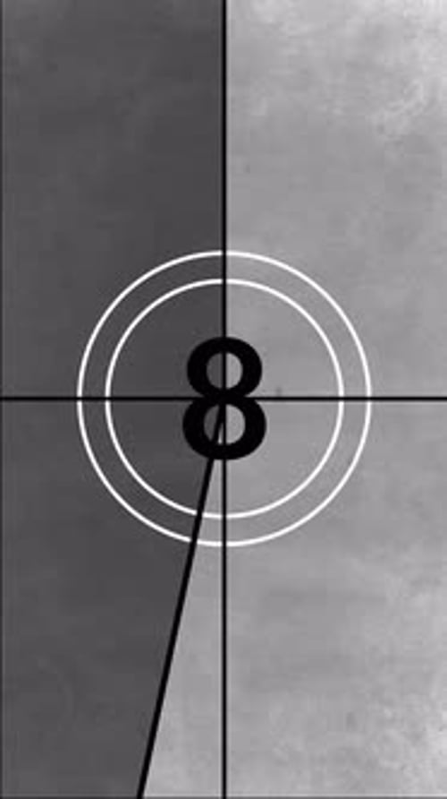 Retro Vertical 10-Second Film Countdown