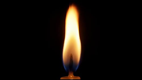 Candle Flame Close-Up