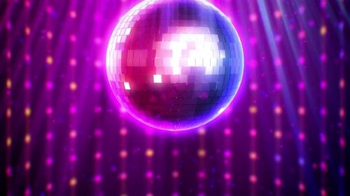 Disco Ball Music Background