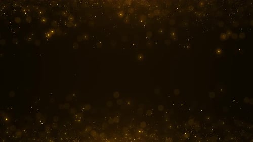 Soft Golden Glow Particle Elegant Golden Sparkle Bokeh Floating Animation. for award ceremonies