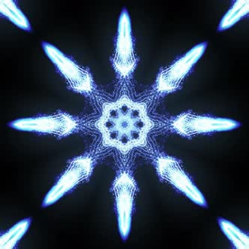 Kaléidoscope bleu 2