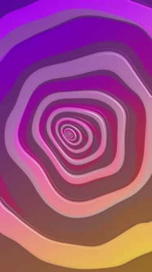 Vertikales Video - Bunter Trippy Circles abstrakter Hintergrund