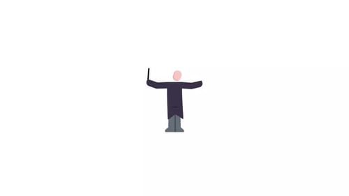 Music Conductor Icon Animation
