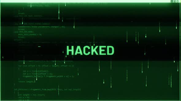 Hacked On Digital Glitch Hacker Screen 4K V02, Backgrounds Motion ...