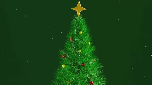 Weihnachtsbaum-3D-Animation | Festive Tree Loop