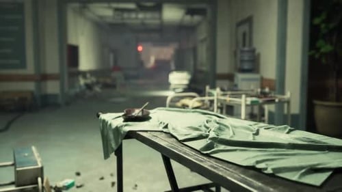 Abandoned Destroyed Hospital Reveals Remnants of Past Medical Activity