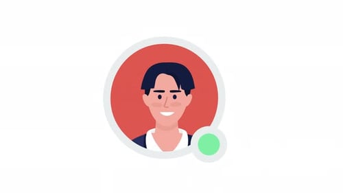 Animated Employees Online Icon