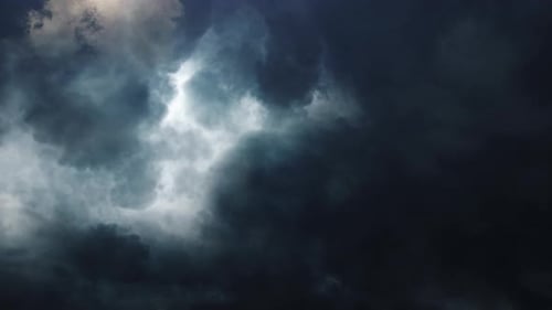 Dynamic Dark Clouds Moving Across the Sky