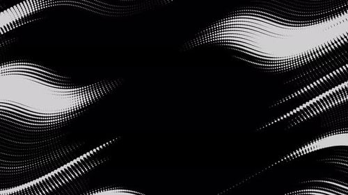 Abstract Wavy Halftone Fluid Motion Background with Place for Text in Center Scratched Pop Art Wavy