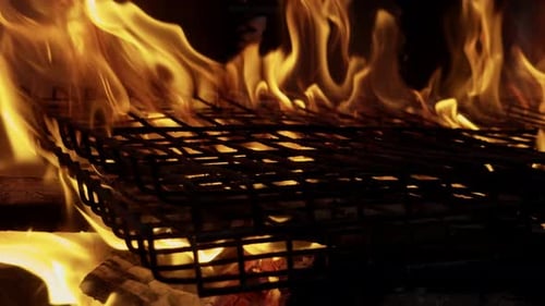 Kohlegrillfeuer 1