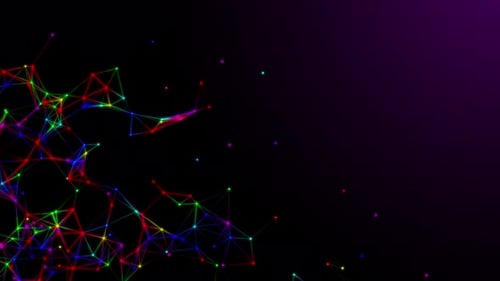 Colorful Plexus Background Loop V4