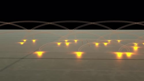 Rendu 3D de fond de lumières abstraites 4K