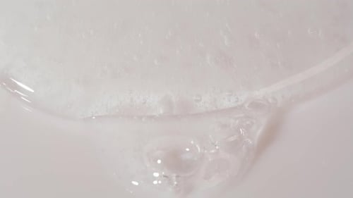 Close Up Clear Cosmetic Gel With Bubbles