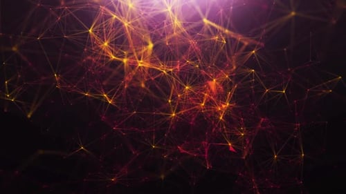 Abstract Glowing Network Background