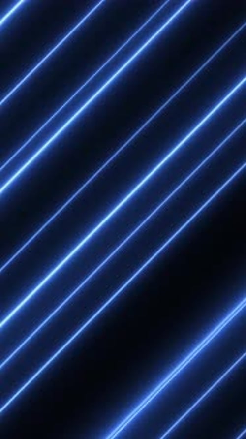 Líneas de color neón sobre fondo vertical negro