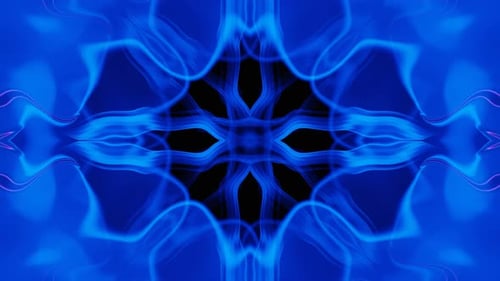 Purple and Blue Abstract Neon Kaleidoscope Vj Loop Animation