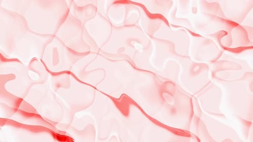 Abstract Red and White Fluid Liquid Flowing Background Animation