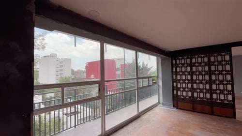 Interior Of An Apartment That Is Being Renovated - Wide Shot