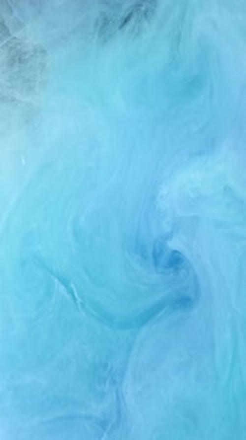 Ethereal Blue and White Abstract Swirls