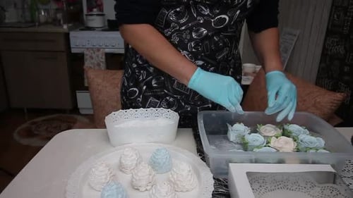 A Woman Sprinkles Homemade Zephyr Sugar.