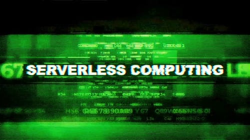 Digital Glitch Text Animation for Serverless Computing