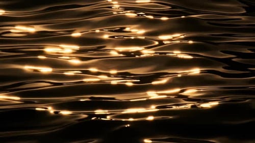 The sea's surface glittered with sparks.