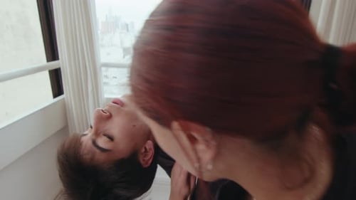 Couple Expressing Themselves through Contemporary Dance in Studio