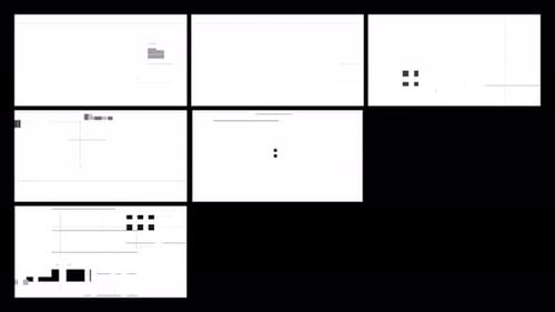 Abstract Geometric Digital Glitch Reveal Transition