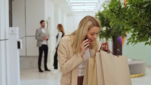 Woman Sharing Information About the Black Friday Sale Season on Mobile